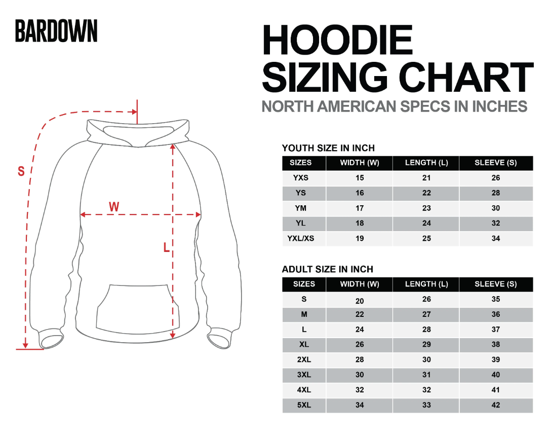Youth XL - Bardown Solid Full Zip Hoodie